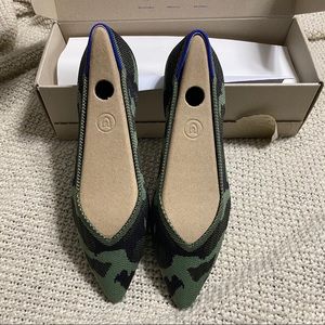 Olive camo Rothys points